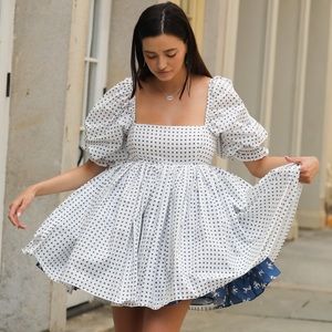 Selkie Hanky cottage puff dress, size small - like new without tags, dog lining